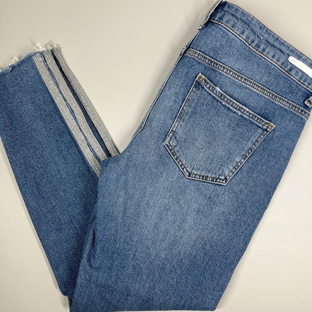 Pilcro and the Letterpress Blue Ankle Jeans
